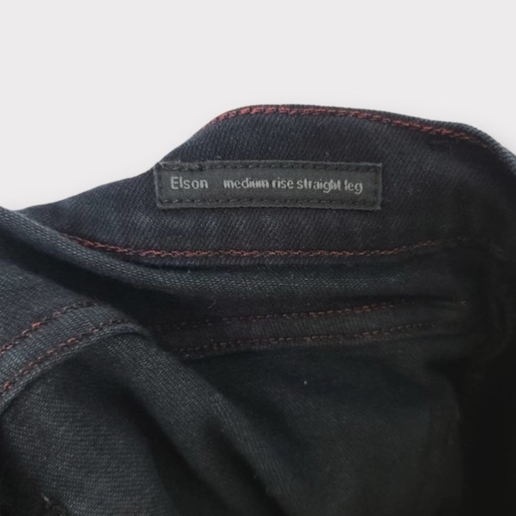 Citizens of Humanity Revolve Elson Medium Rise Straight Leg Jeans in Black sz 26 - Picture 8 of 9